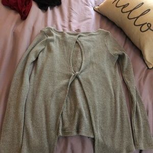 Open back sweater